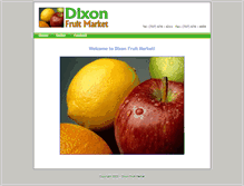 Tablet Screenshot of dixonfruit.com